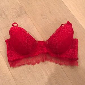 Red Lace Bra